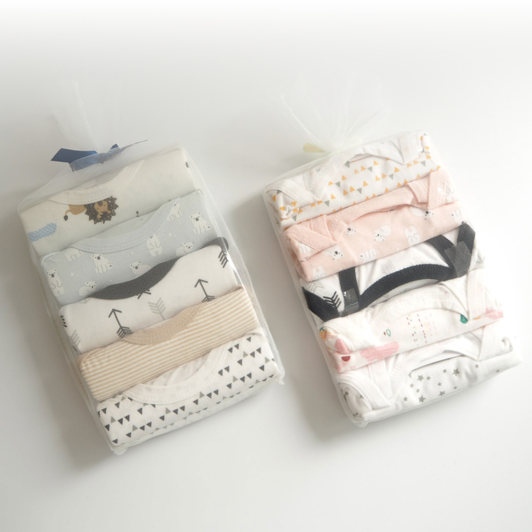 신생아 아기옷 바디슈트 우주복 실내복 출산선물 5종 - 상세 이미지 2