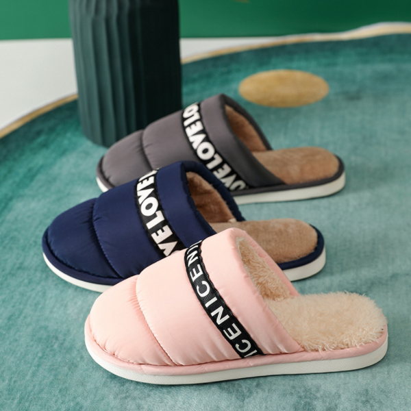 털 실내화 쿠션 층간소음 패딩 슬리퍼 NICE 따듯한 겨울 거실화 퍼 사무실 방한 보온
