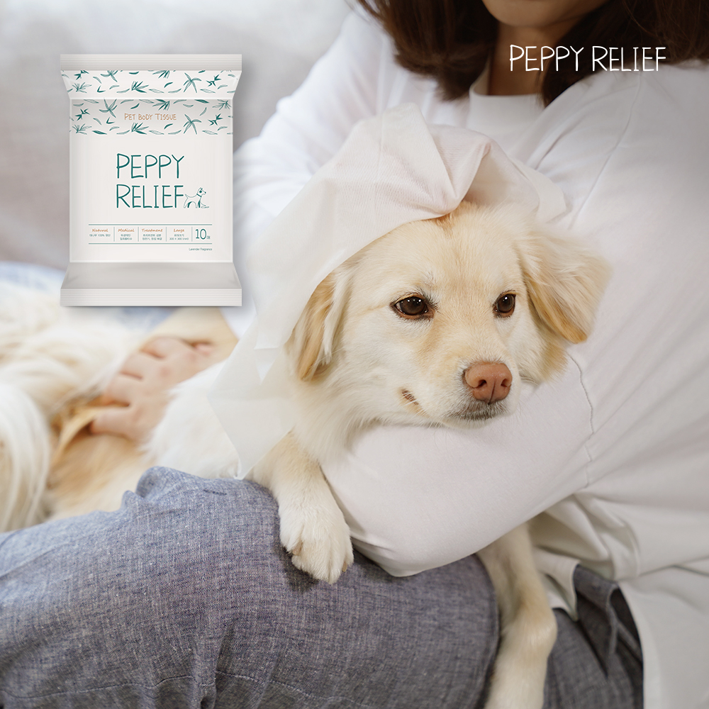 페피릴리프 강아지 바디티슈 10팩 대나무원단 물티슈 제품 이미지