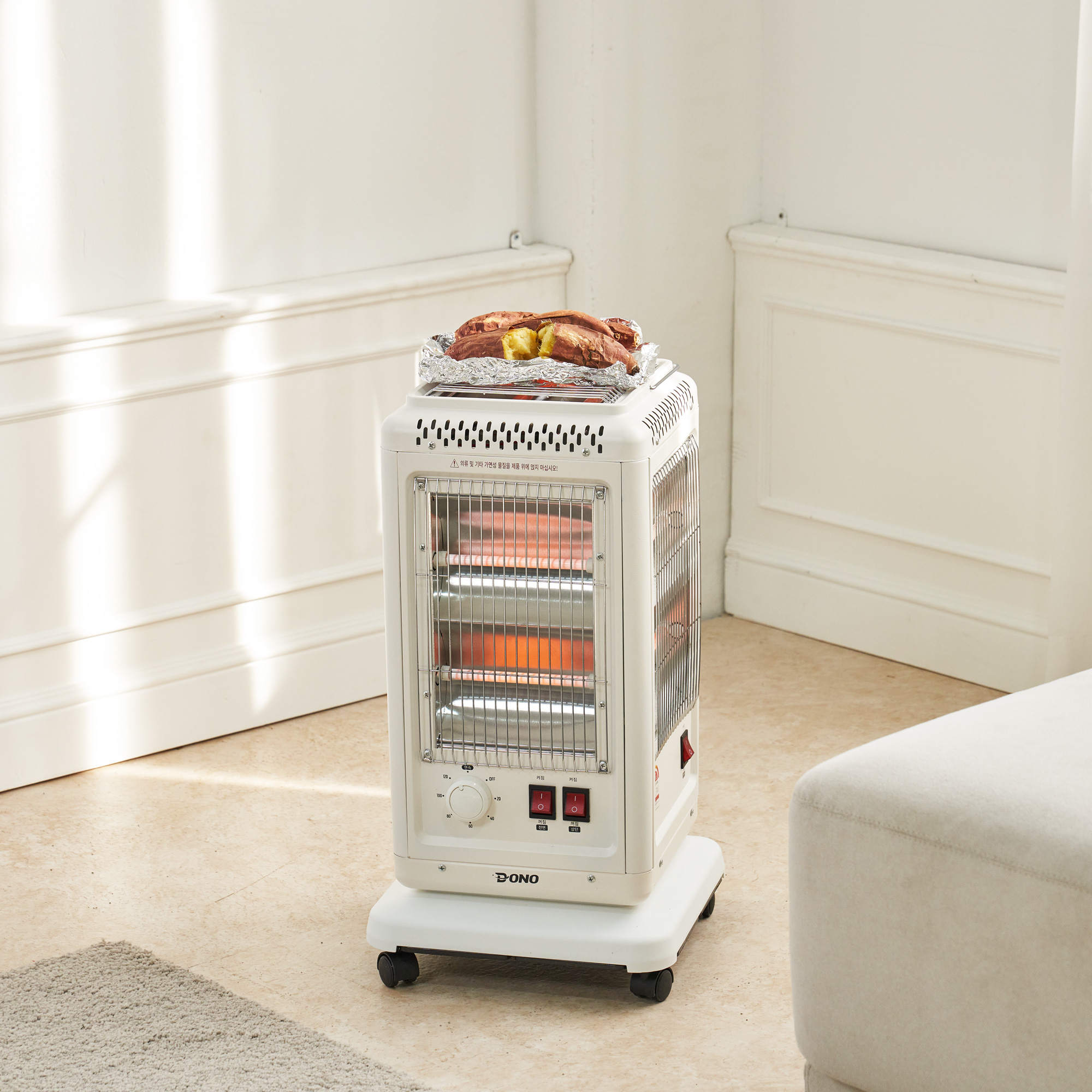 도노 오방난로 전기 오면 히터 가정용 사무실 거실 난방기 DN-501