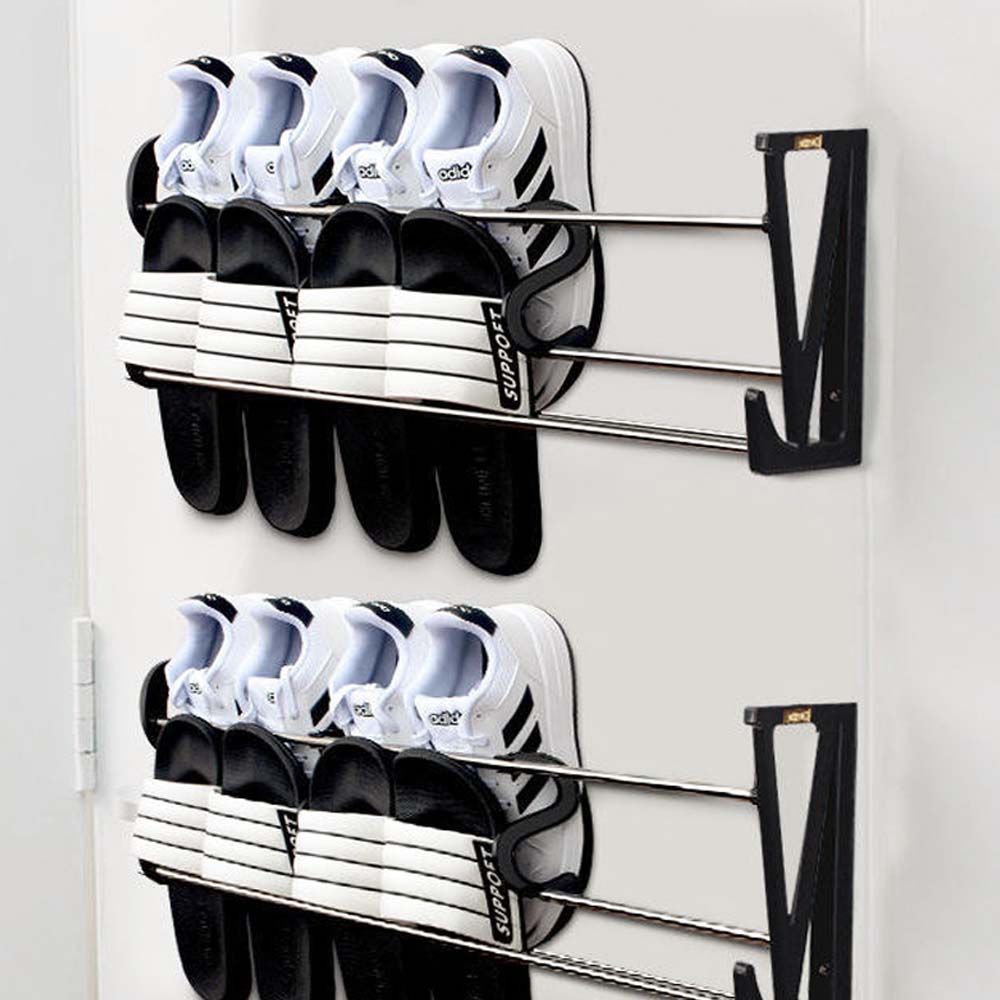 부착식 실내화거치대 슬리퍼거치대 신발장정리대 현관신발정리대 60cm - 상세 이미지 3