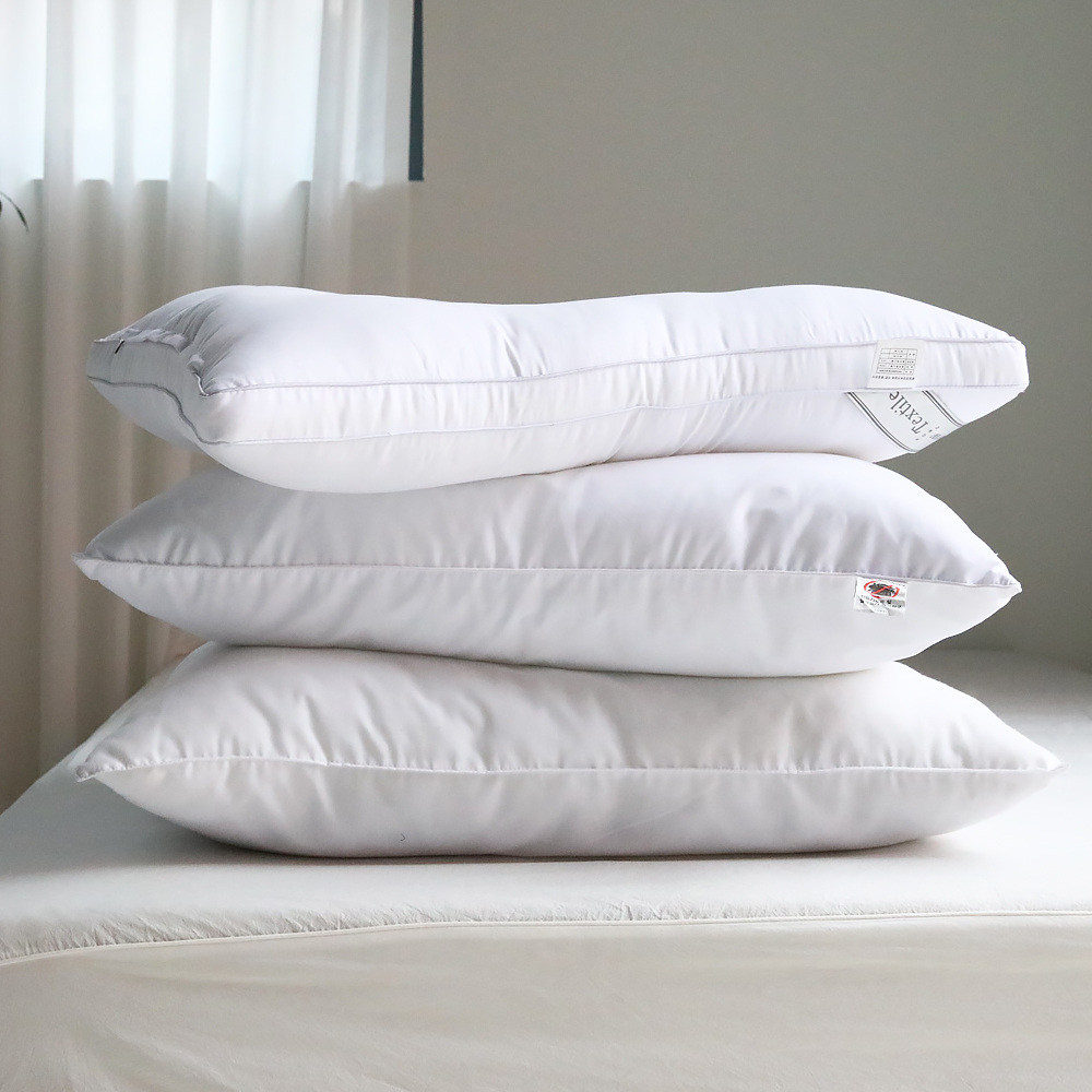 로우 필로우 50x70 호텔 식 편안한 낮은 베개 솜 40x60cm 세탁 가능