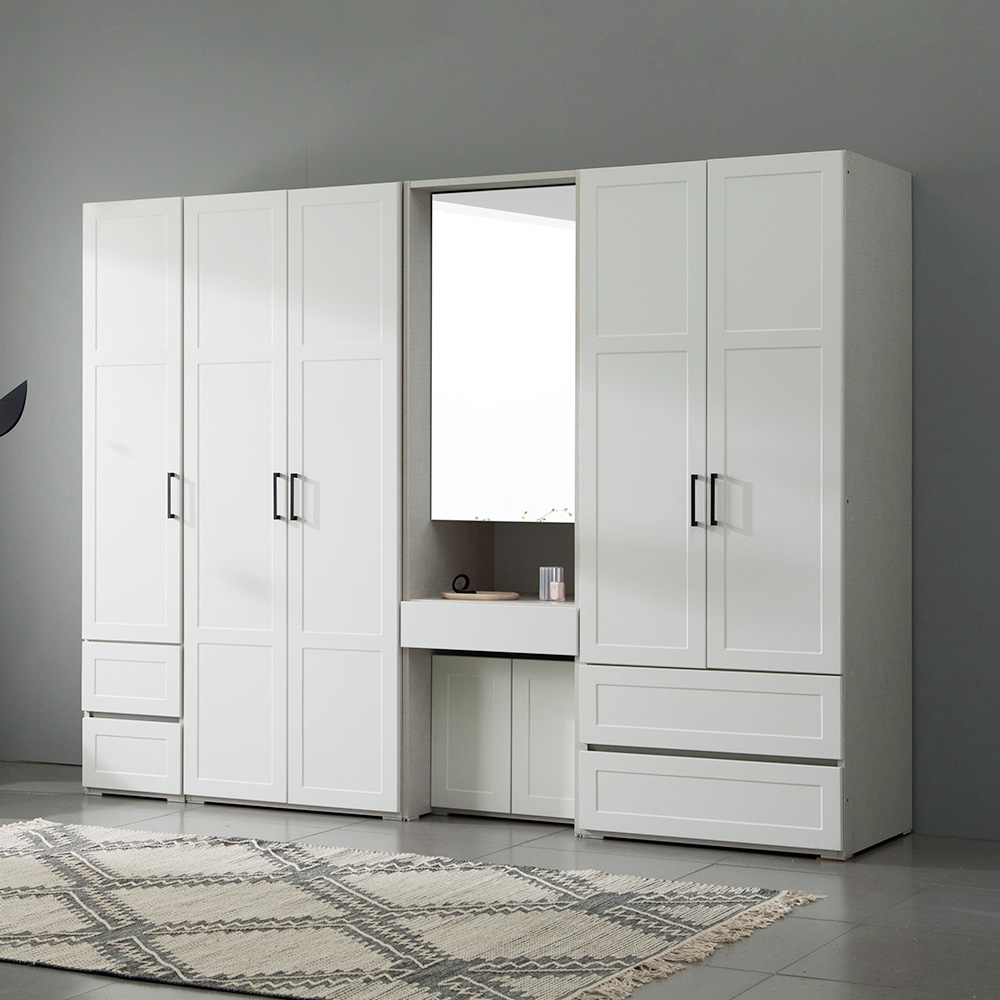 장인가구 비트 전신거울 800 옷장 선반형 키큰 싱글 미니 원룸 안방 입본장 상세 이미지 4