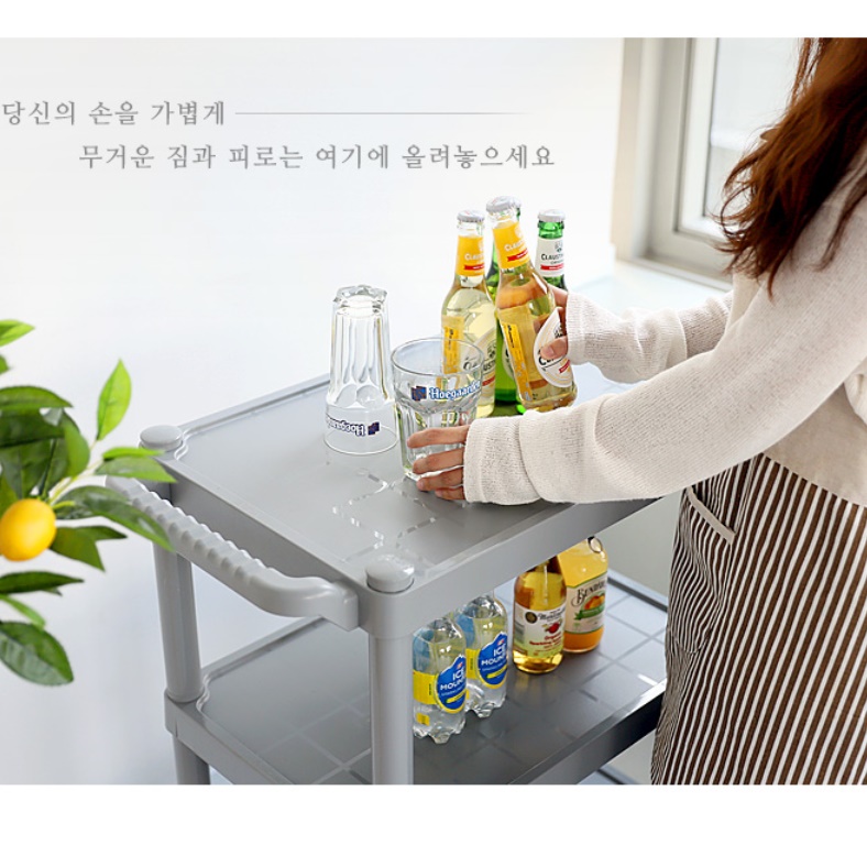 식당카트 식당용 카트기 업소용 핸드카 배식카 청소용 청소카트 - 상세 이미지 4