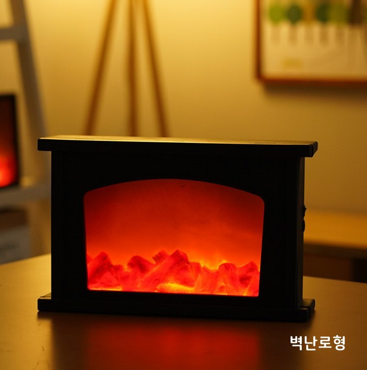 LED 불멍 무드등 모닥불 벽난로 무드등 미니 불멍 조명 USB - 상세 이미지 5