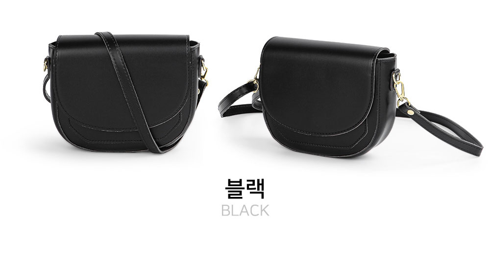 반달 미니 크로스백 플랩 싸개 하프문 미니백 핸드폰 가방 여대생 직장 여성 핸드백 이미지 7