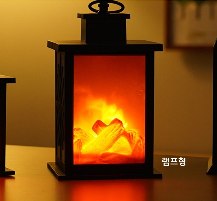 LED 불멍 무드등 모닥불 벽난로 무드등 미니 불멍 조명 USB - 상세 이미지 3