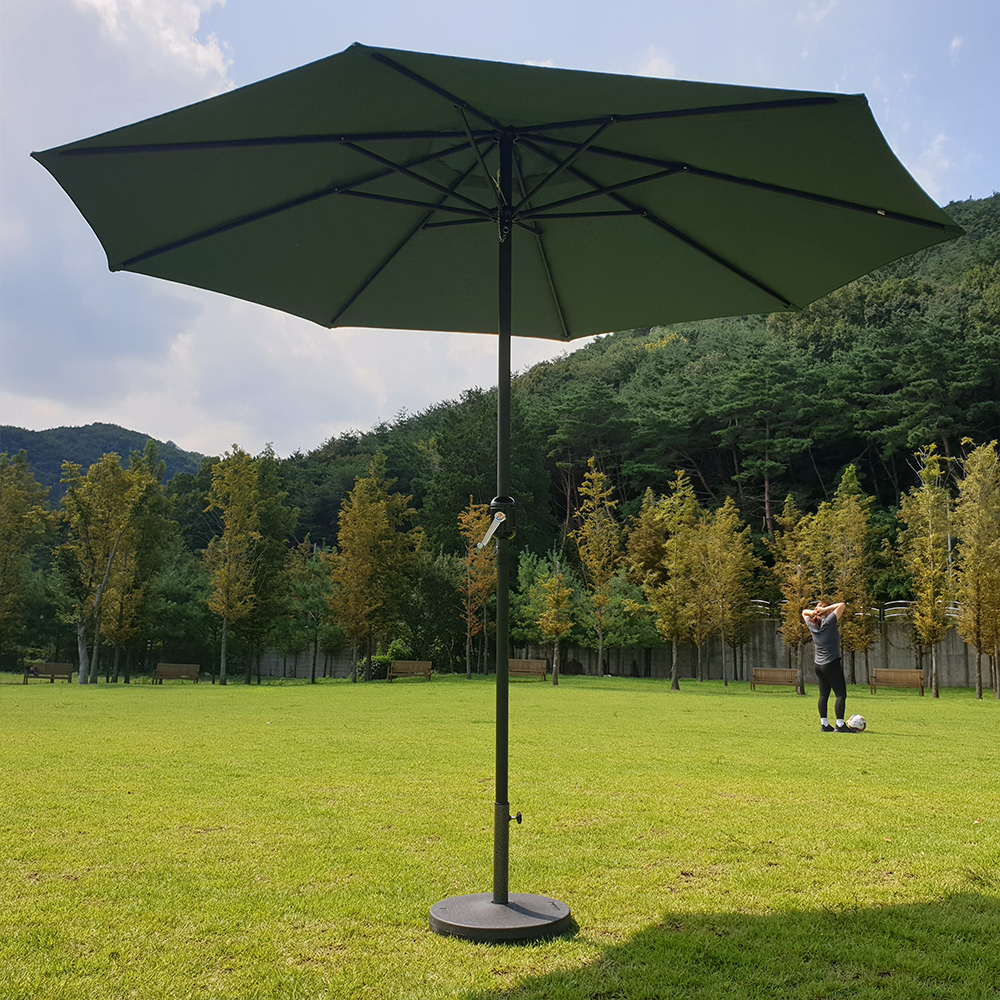 모벵스턴 대형 8각 클랭크 파라솔 돌림형 폴딩파라솔 캠핑 비치 천막 그늘막 - 상세 이미지 3