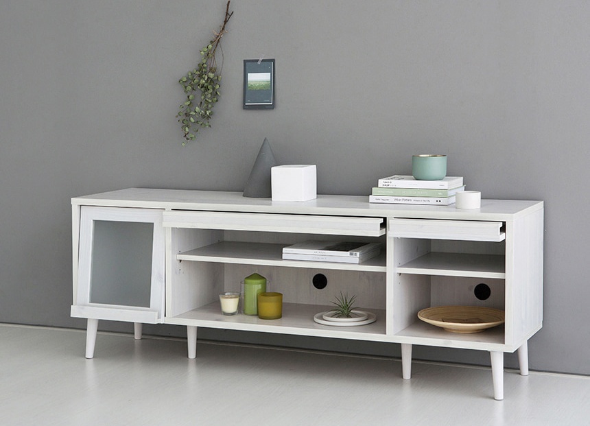 TV 다이 서랍장 북유럽 원목 모던 거실장 티비다이 선반 PEMBA스탠드