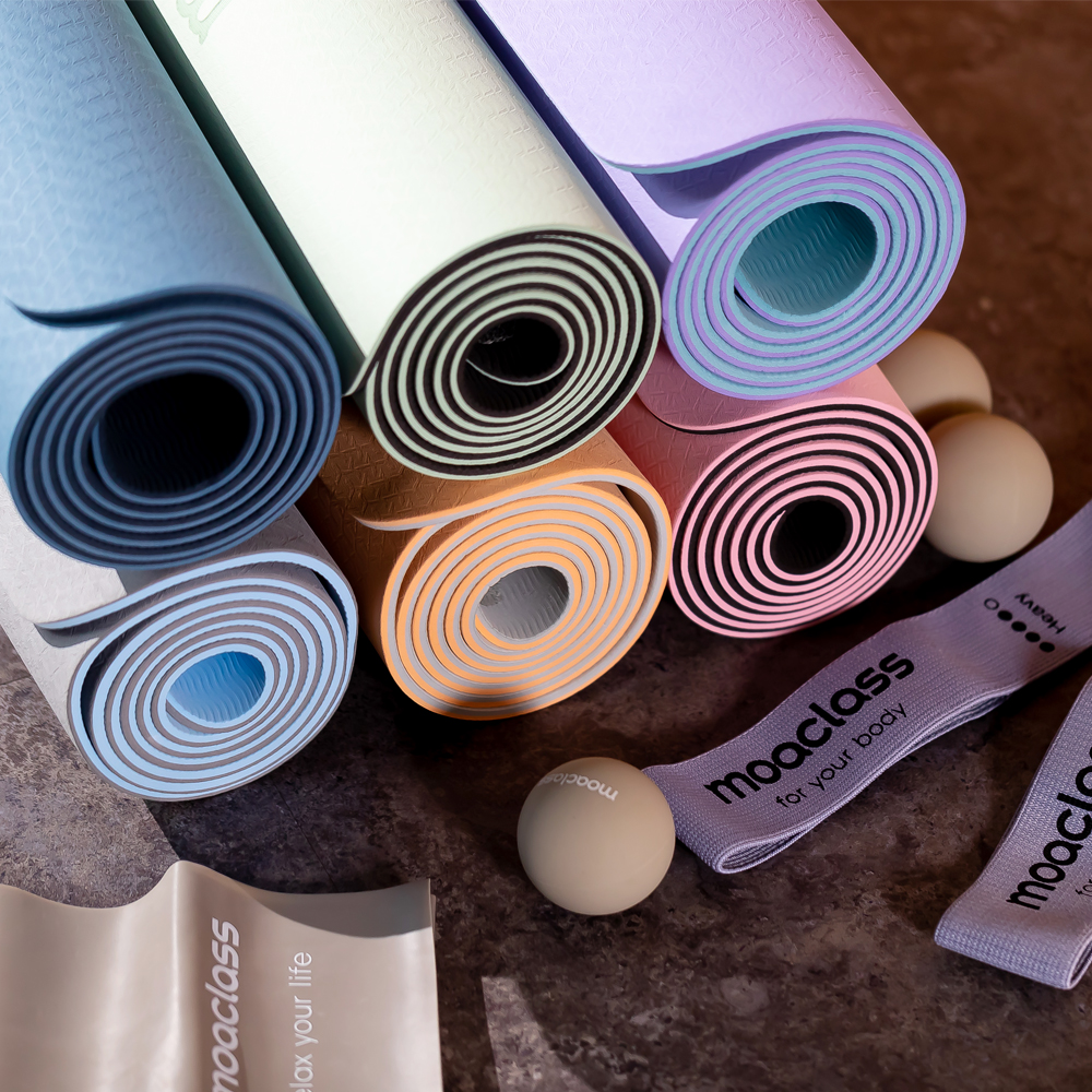 모아클래스 TPE 요가매트 논슬립 두꺼운 홈트 헬스 운동 스트레칭 매트 필라테스 6mm 상세 이미지 4