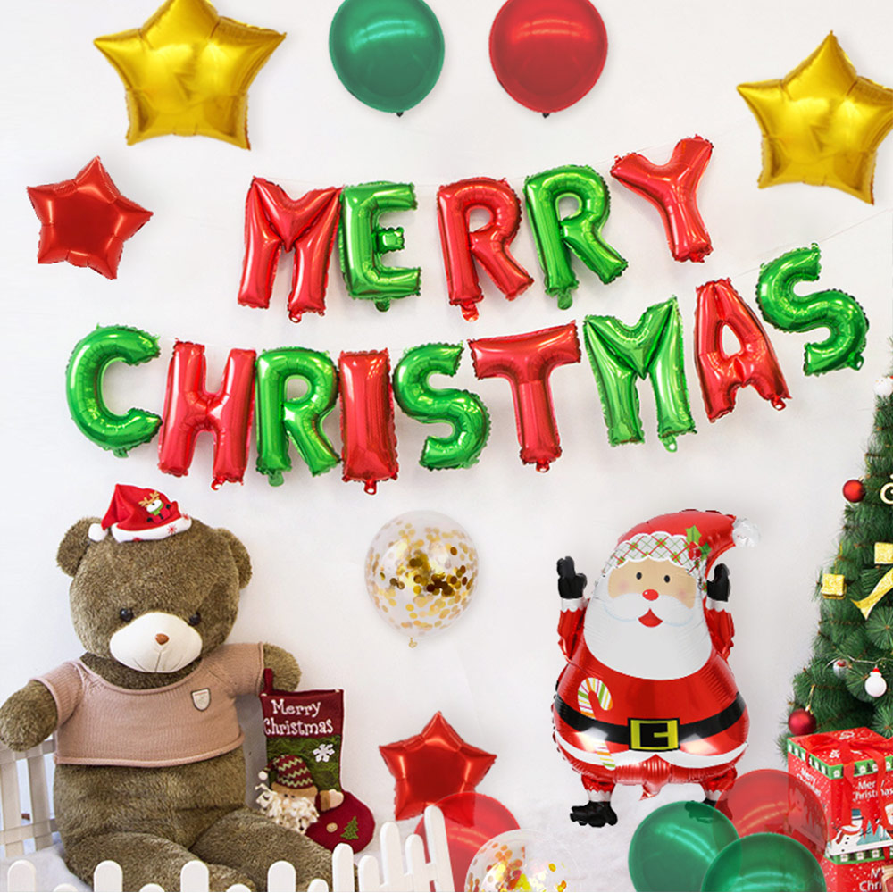크리스마스 풍선 세트 01 성탄절 파티 이벤트 가랜드 홈파티 장식 용품