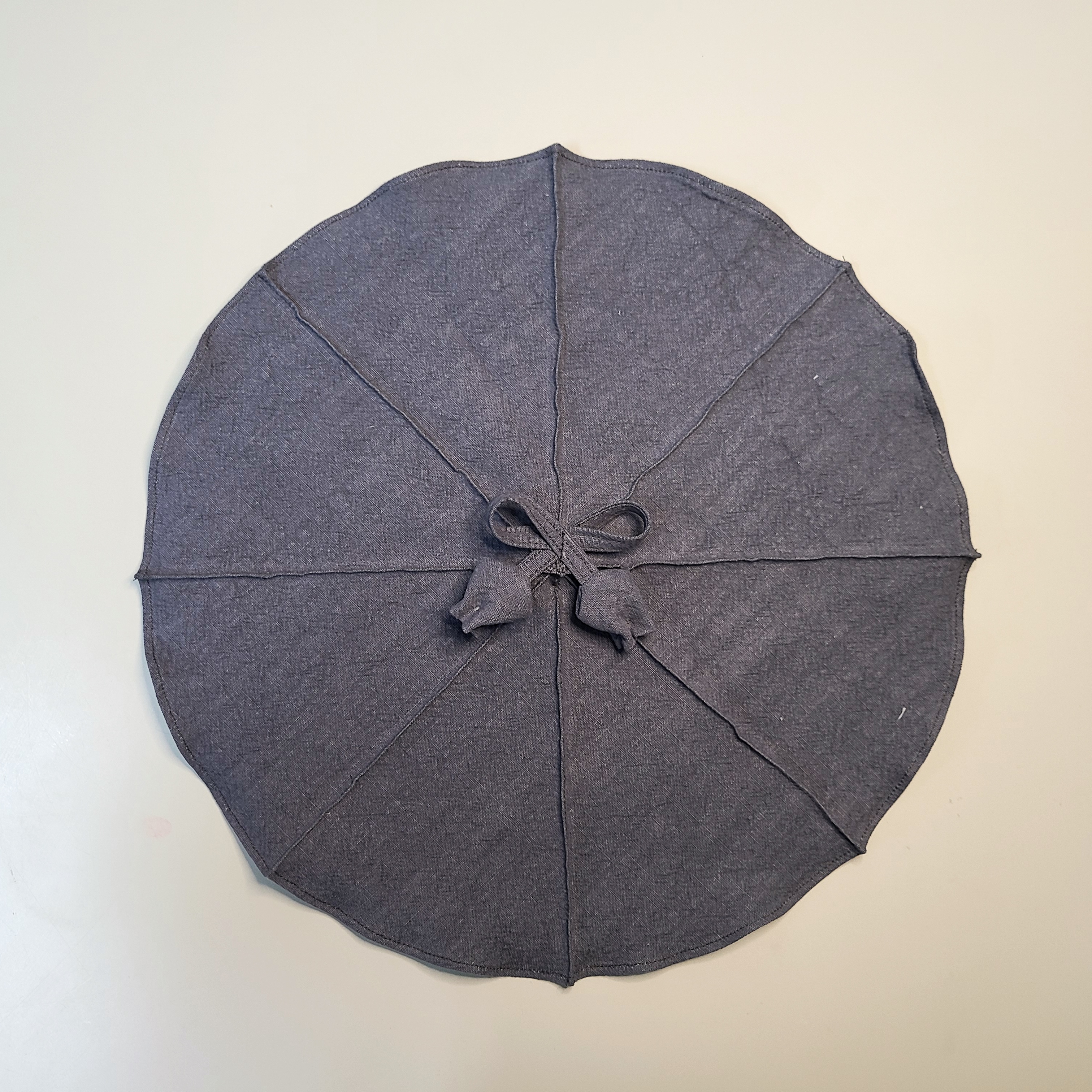 린넨 연잎다포 그레이 지름 30cm 40cm 50cm 엄마의주머니 천아트반제품 - 상세 이미지 2