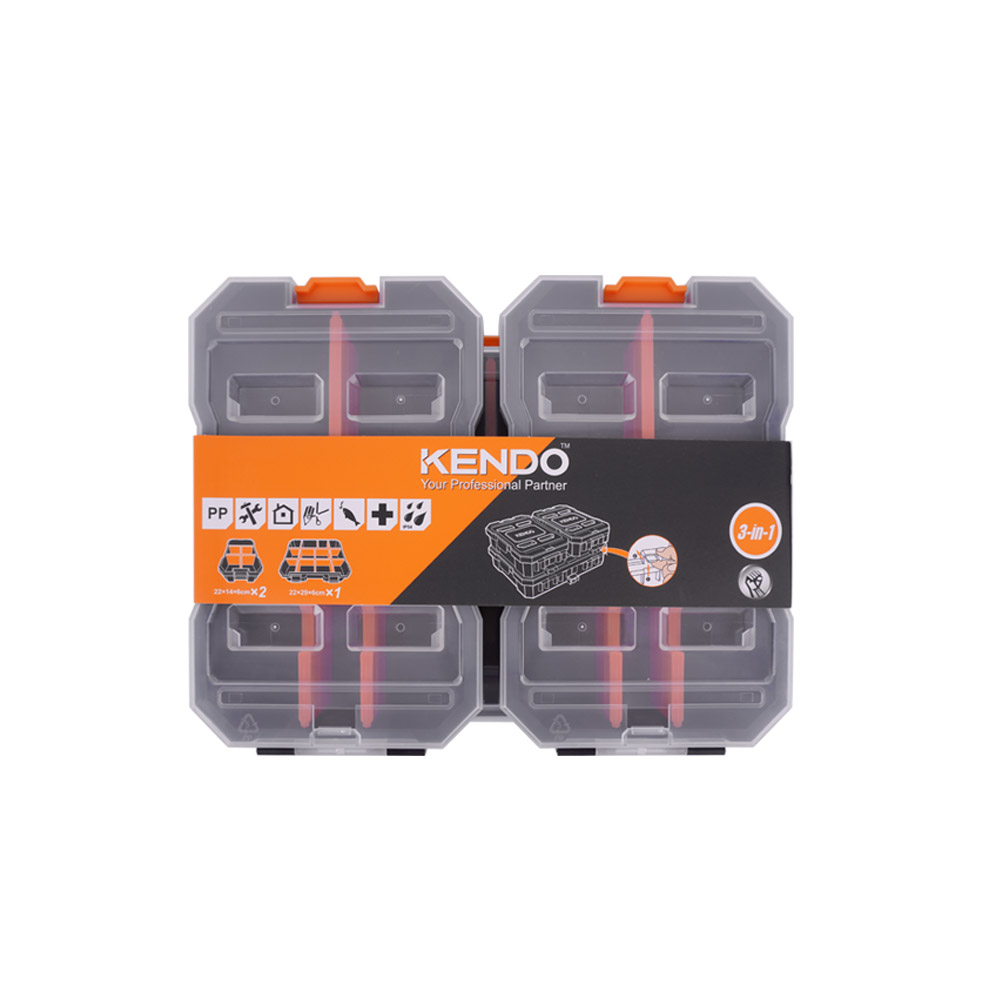 켄도 결합식 공구상자 세트 3PCS 90279N 조립 휴대용 부품함 이미지 8