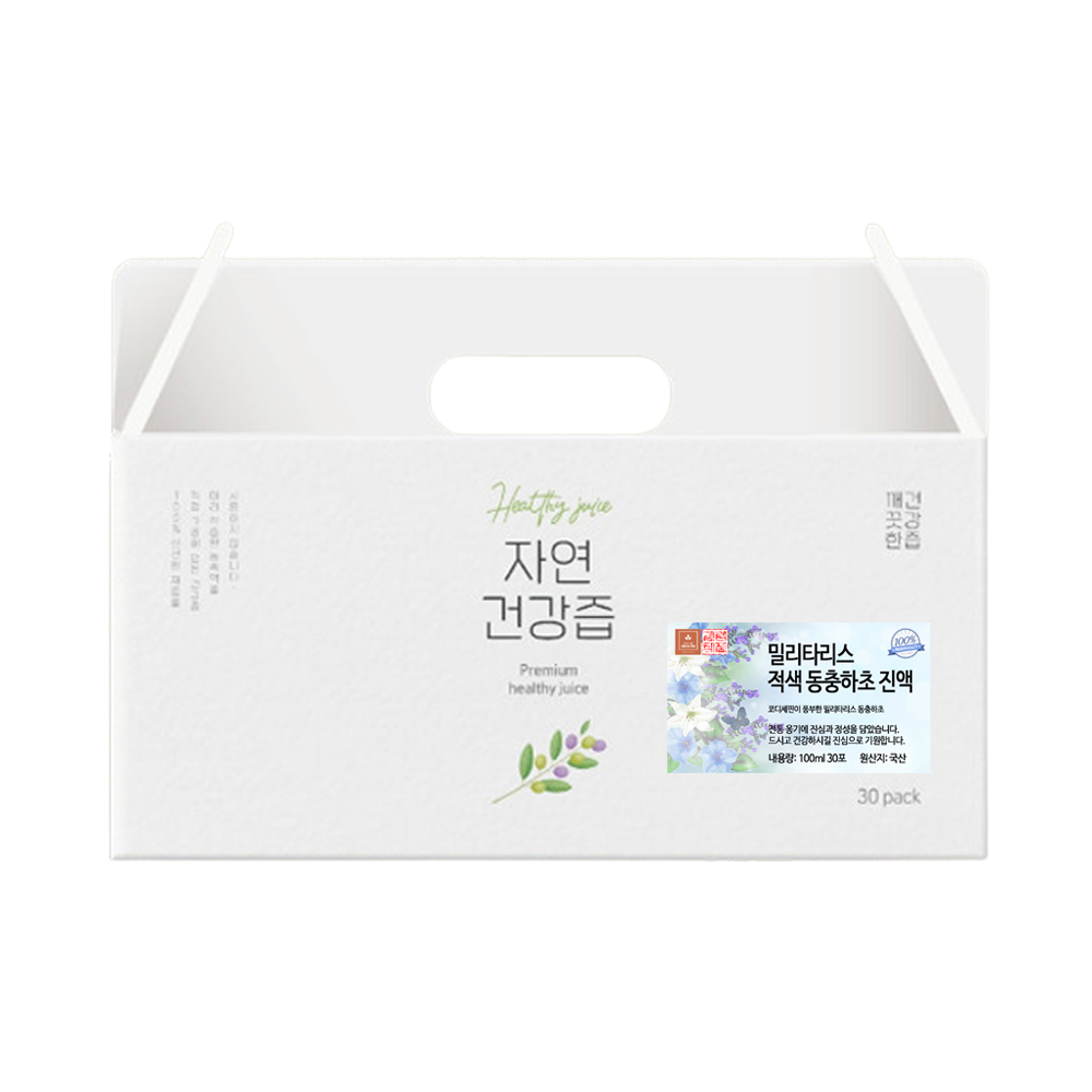 국산 적색 밀리타리스 동충하초 건강즙 액상차 진액 액기스 엑기스 100ml 30개입 - 상세 이미지 2