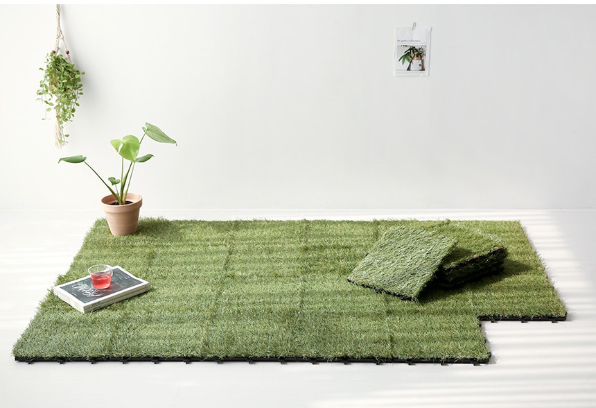 테라스 베란다 인조잔디 매트 마당 옥상 실내 셀프시공 POORUM HB35 140X200