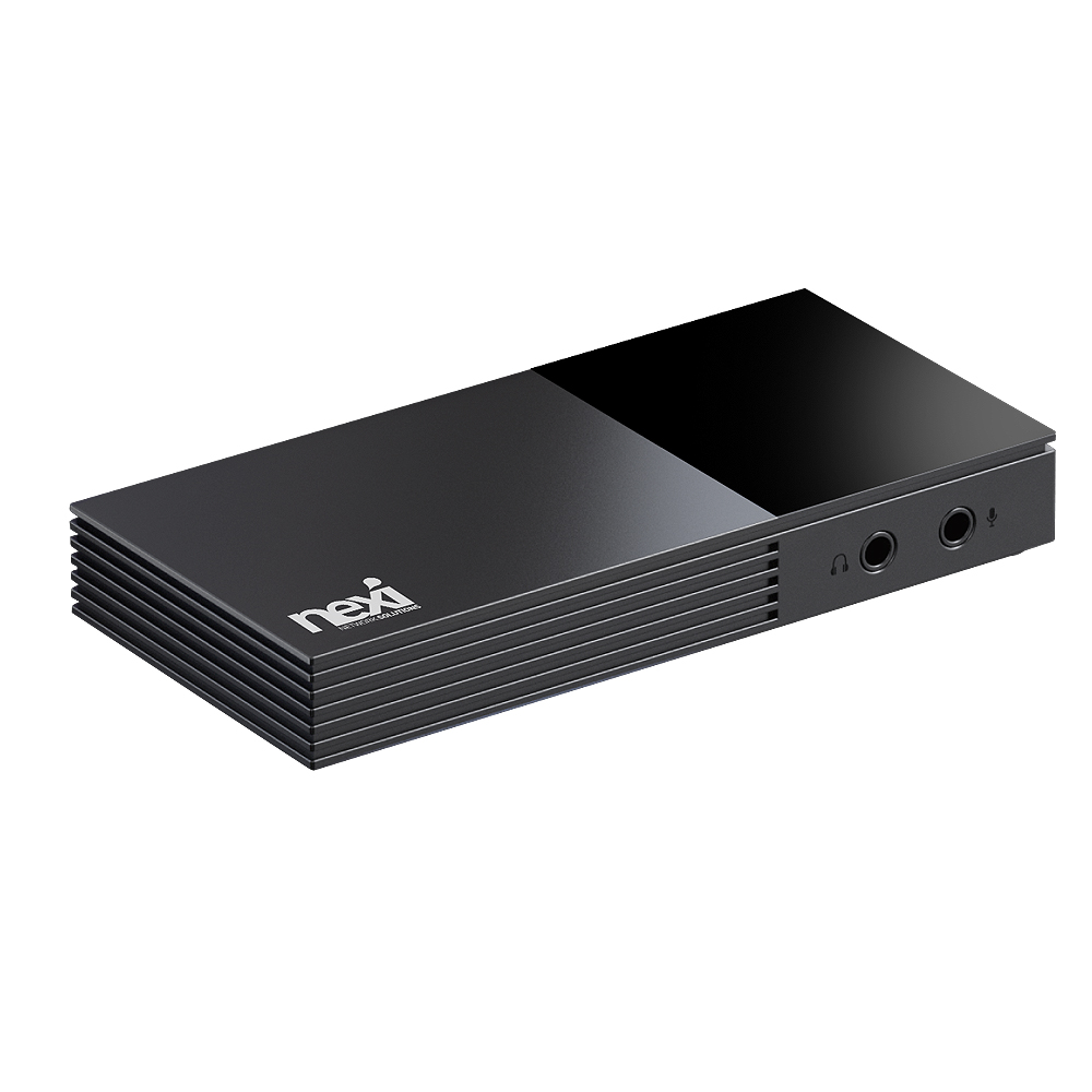넥시 C타입 HDMI2.0 LED 캡쳐보드 4K 오디오 마이크 입력 - 상품 이미지