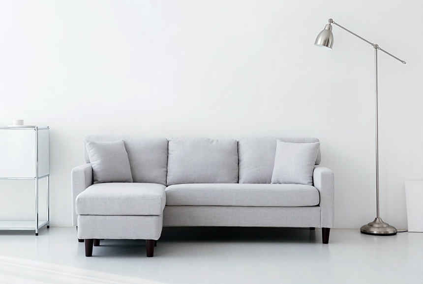 3인용 쇼파 패브릭 천 스웨이드 생활방수 3.5인용 마켓비 데니쉬 소파