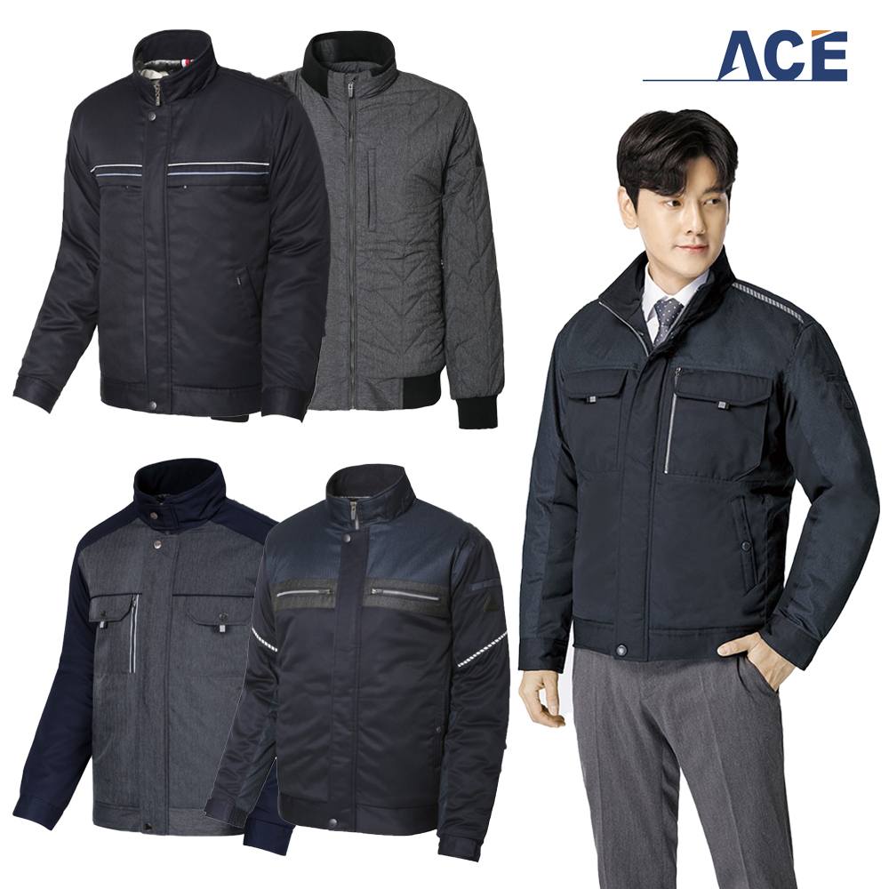 에이스 겨울 작업 회사 근무복 점퍼 작업복 잠바 ACE-917 - 상세 이미지 2