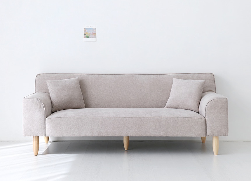 3인용 쇼파 패브릭 천 스웨이드 생활방수 3.5인용 마켓비 데니쉬 소파