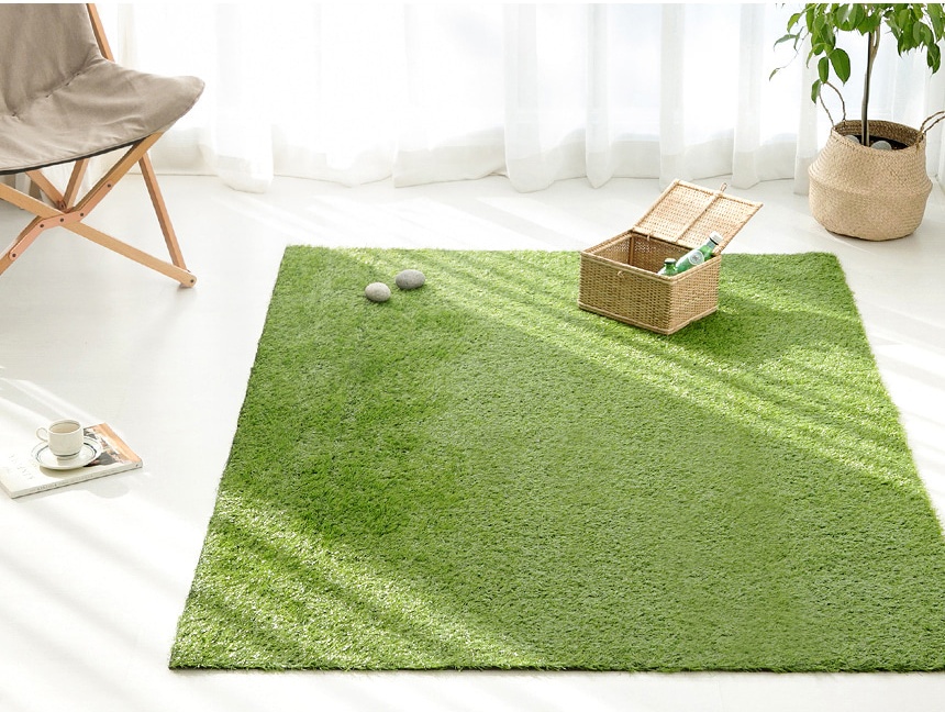 테라스 베란다 인조잔디 매트 마당 옥상 실내 셀프시공 POORUM HB35 140X200