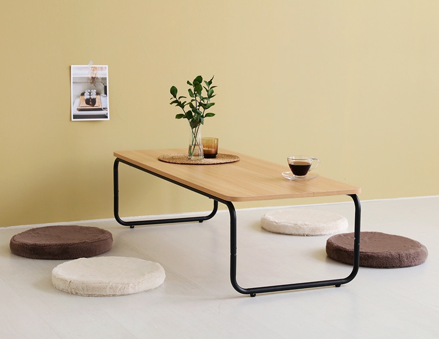 좌식 테이블 원목 거실 긴 소형 철제 원형 커피 티 좌탁 거실탁자 MONTAC