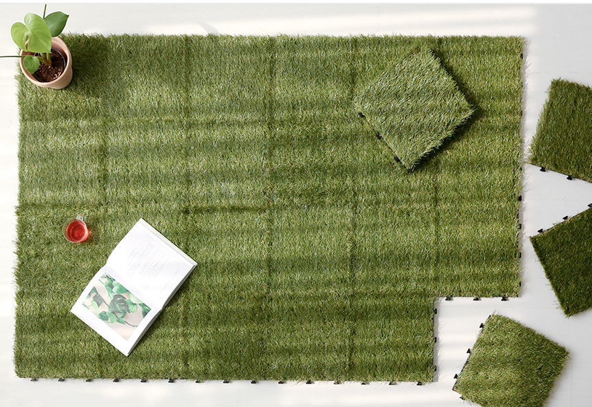 테라스 베란다 인조잔디 매트 마당 옥상 실내 셀프시공 POORUM HB35 140X200