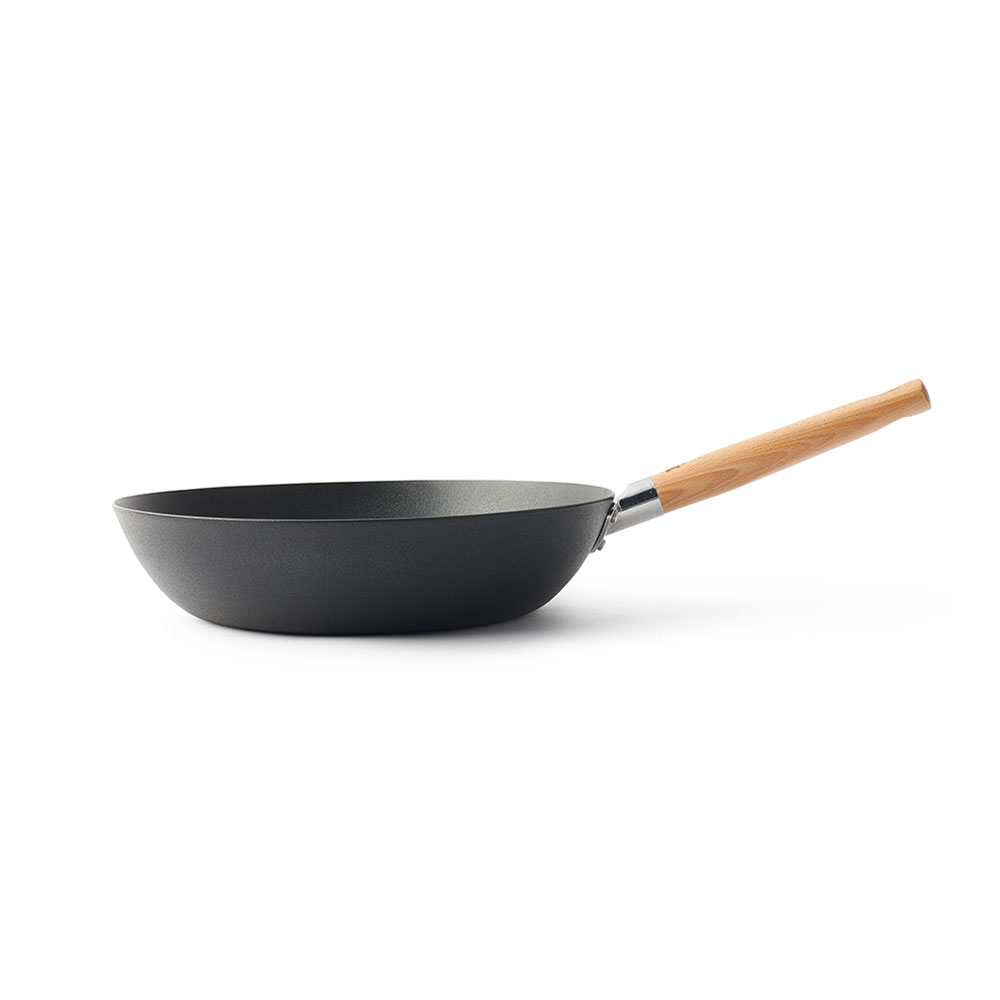 BK쿡웨어 포스 카본스틸 세라믹 코팅 궁중팬 웍 30cm - 상세 이미지 5