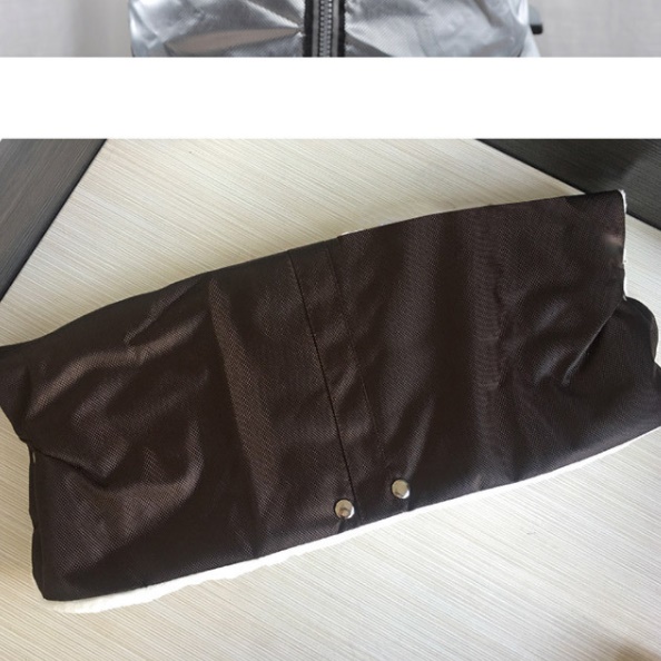 유모차 장갑 웨건 핸드머프 핸들 손잡이 워머 탈부착 방한 커피색 - 상세 이미지 3
