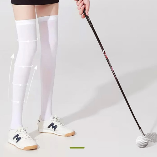 1+1 쿨 고탄력 여성 골프 롱 니삭스 필드패션 무릎 링글 니삭스 니하이 오버니 삭스
