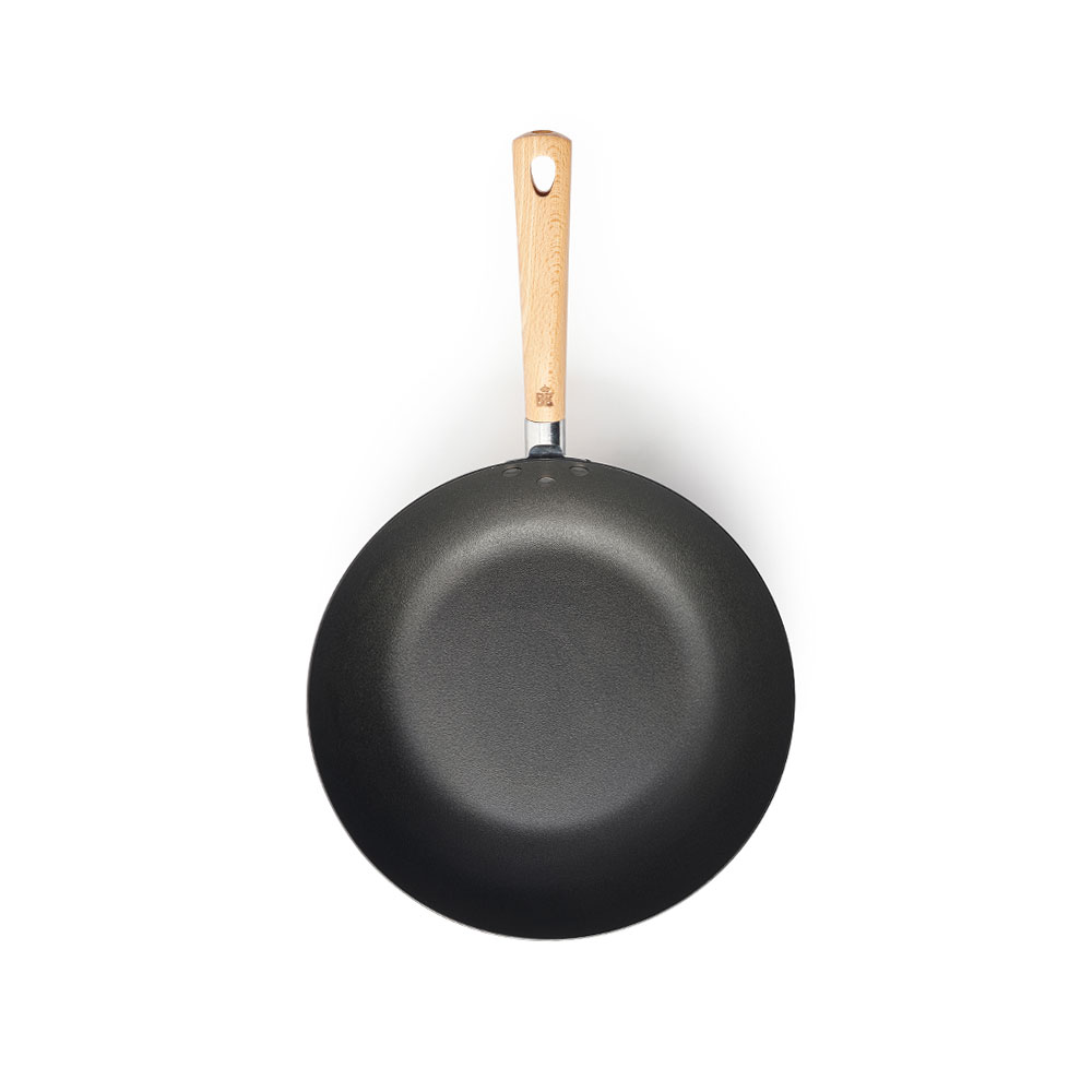 BK쿡웨어 포스 카본스틸 세라믹 코팅 궁중팬 웍 30cm - 상세 이미지 4