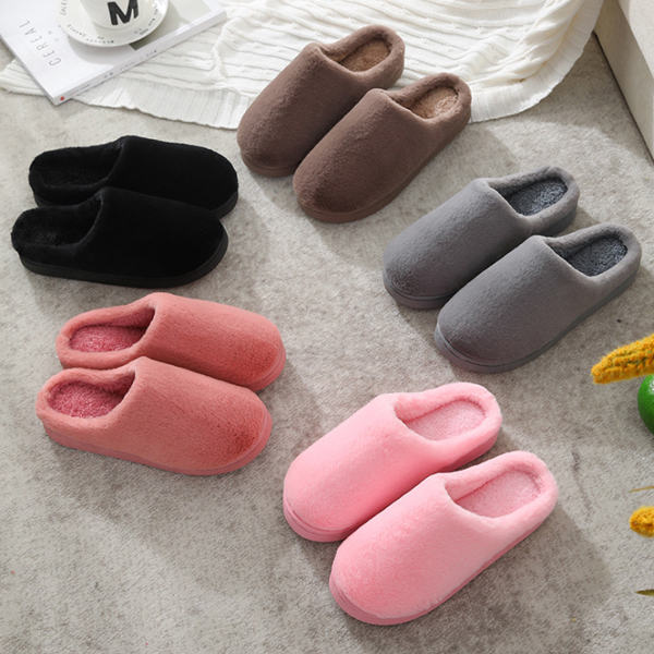 민무늬 A2 털 실내화 쿠션 층간소음 슬리퍼 겨울 퍼 사무실 보온 방한 학원 사무실 거실