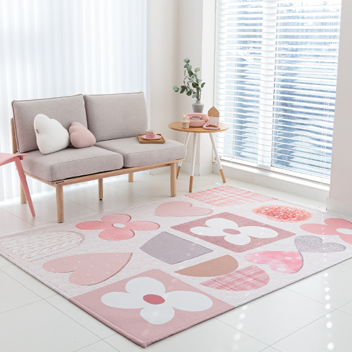 먼지없는 워셔블 사계절 거실 방수 러그 코지 200x145