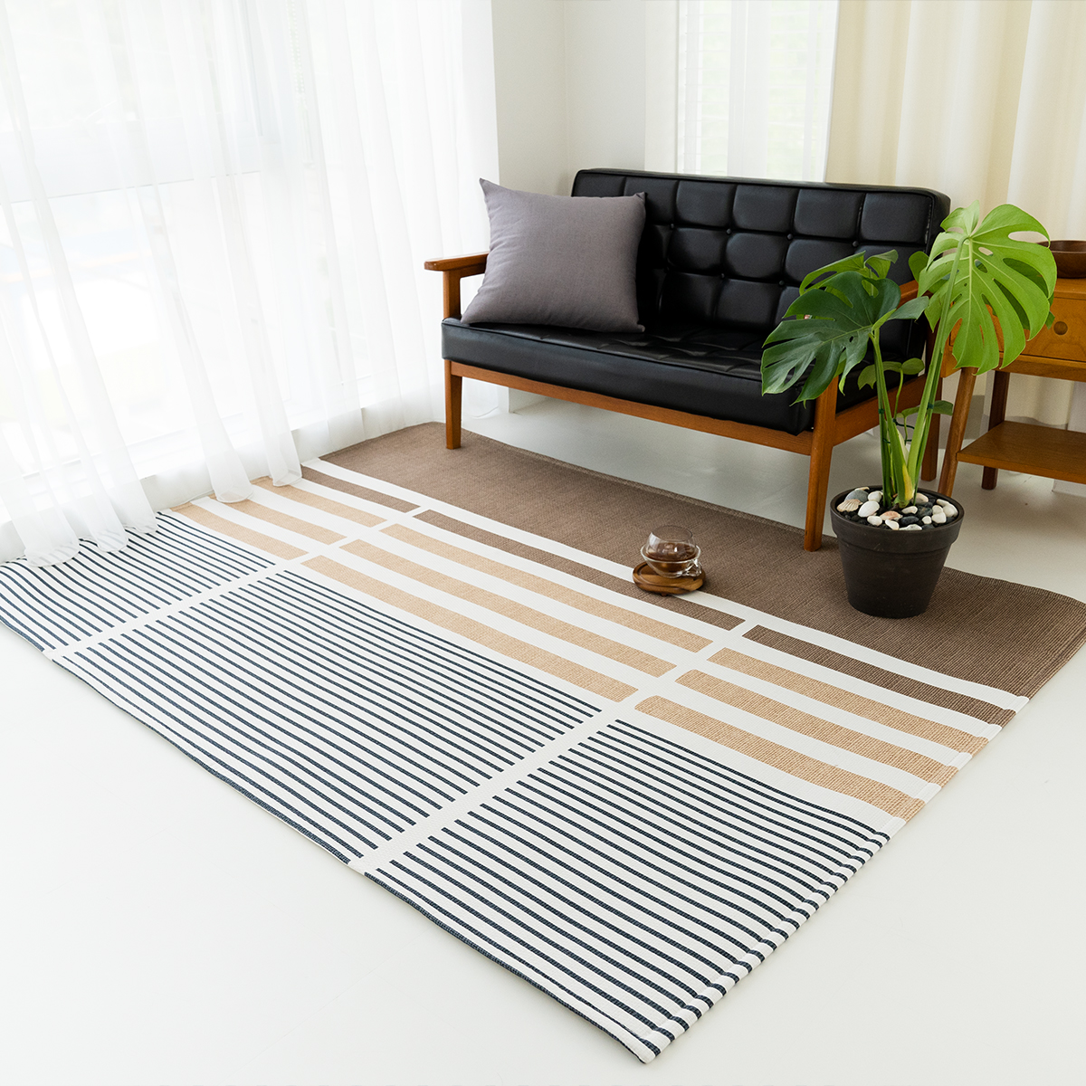 먼지없는 워셔블 사계절 거실 방수 러그 로우 200x145