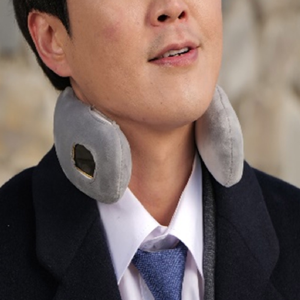 목에착 핫 넥히터 목난로 넥밴드 넥워머 온열기 온열밴드 충전식 휴대용 온도조절 - 상세 이미지 4