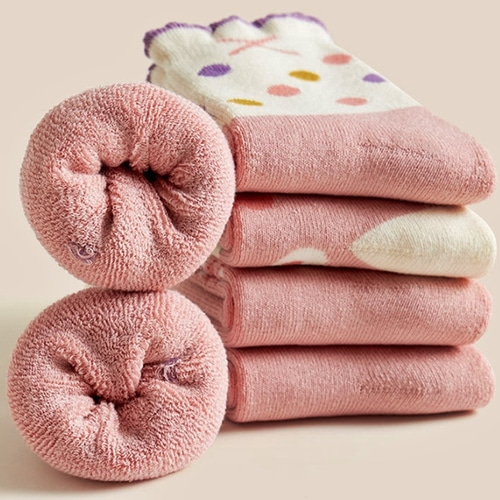 큐트 귀여운 어린이 아동 아기 키즈 기모 양말 5개 선물 세트 어린이날 조카