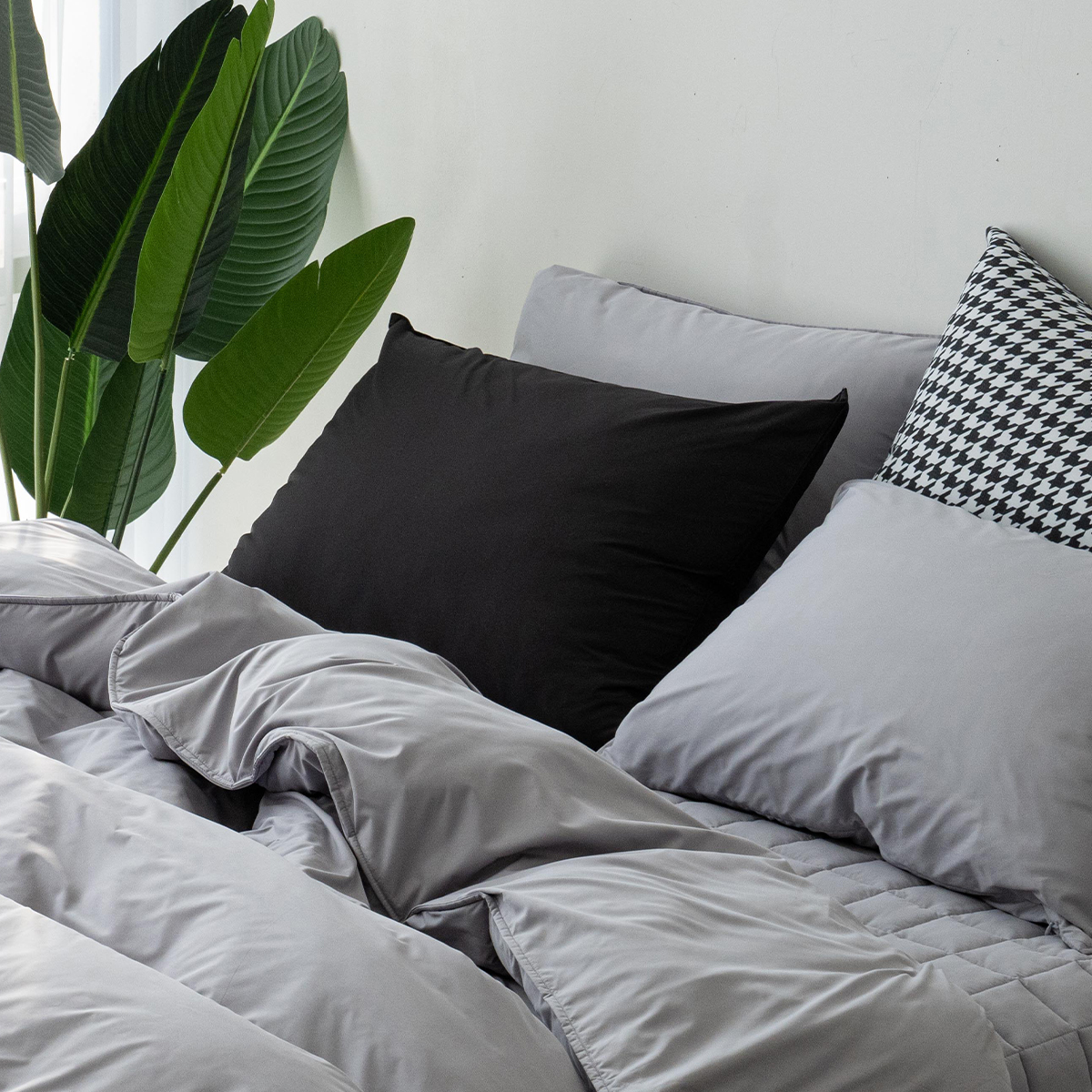 알러지케어 리치 블랙 베개커버 5070