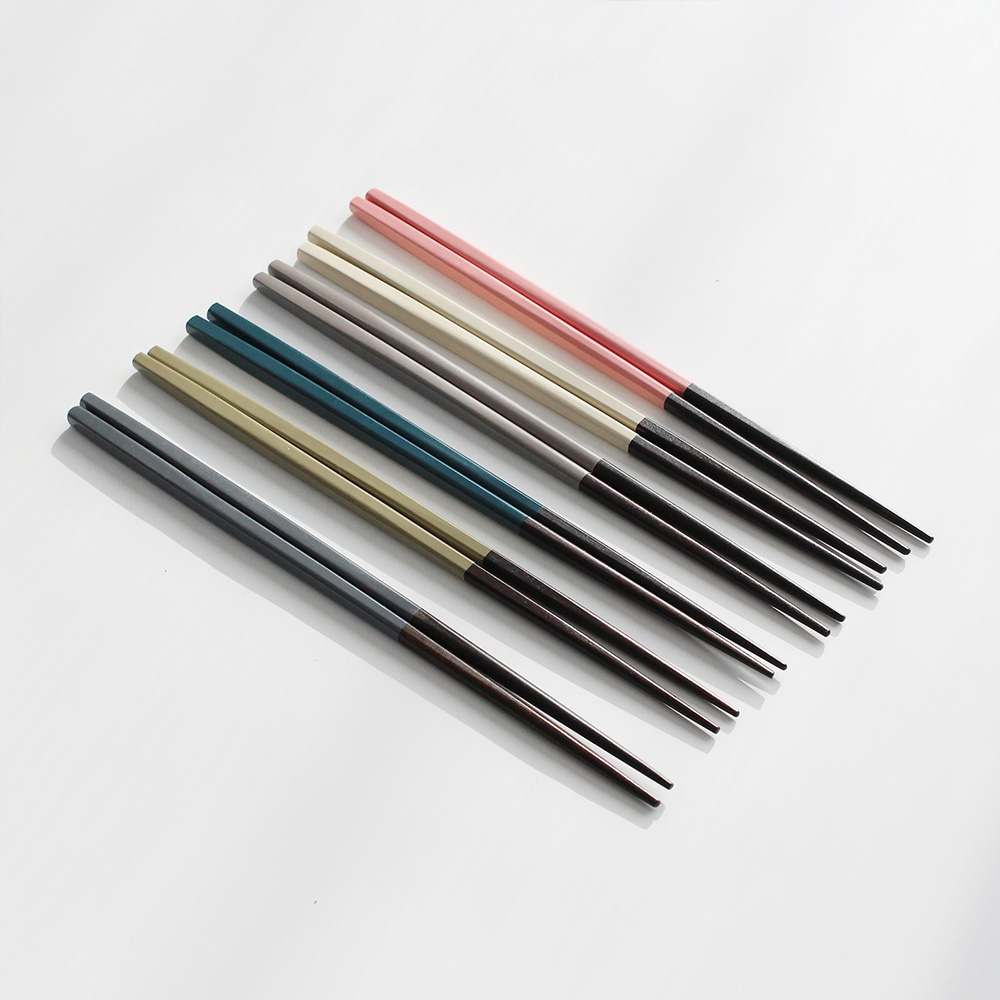 1+1 아카시아홈 고급 옻칠 나무 부부 예쁜 수저세트 우드 수저 젓가락 집들이선물