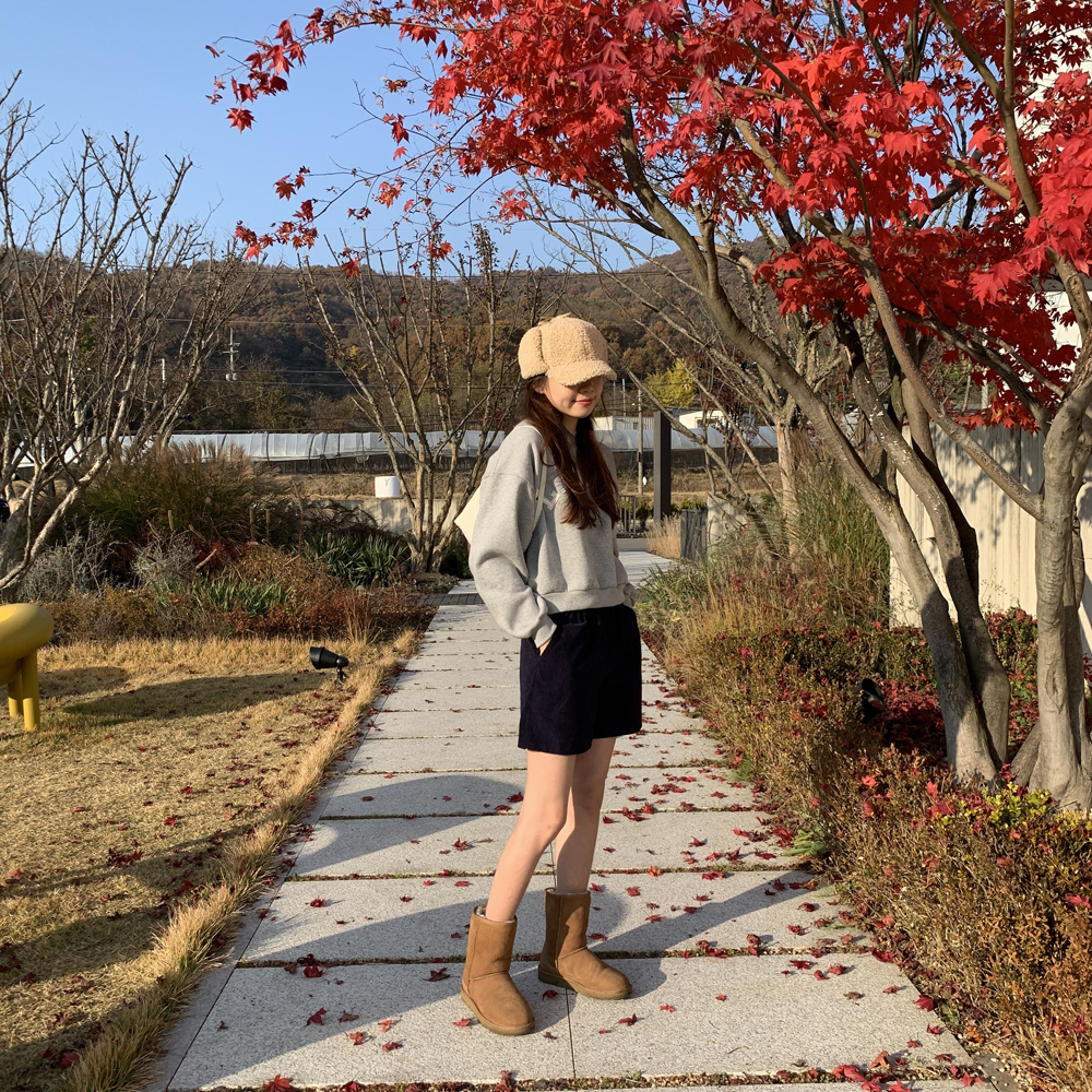 귀여운 양털 뽀글이 모자 퍼 여성 버킷햇 우먼 겨울모자 여자 벙거지모자 - 상세 이미지 5
