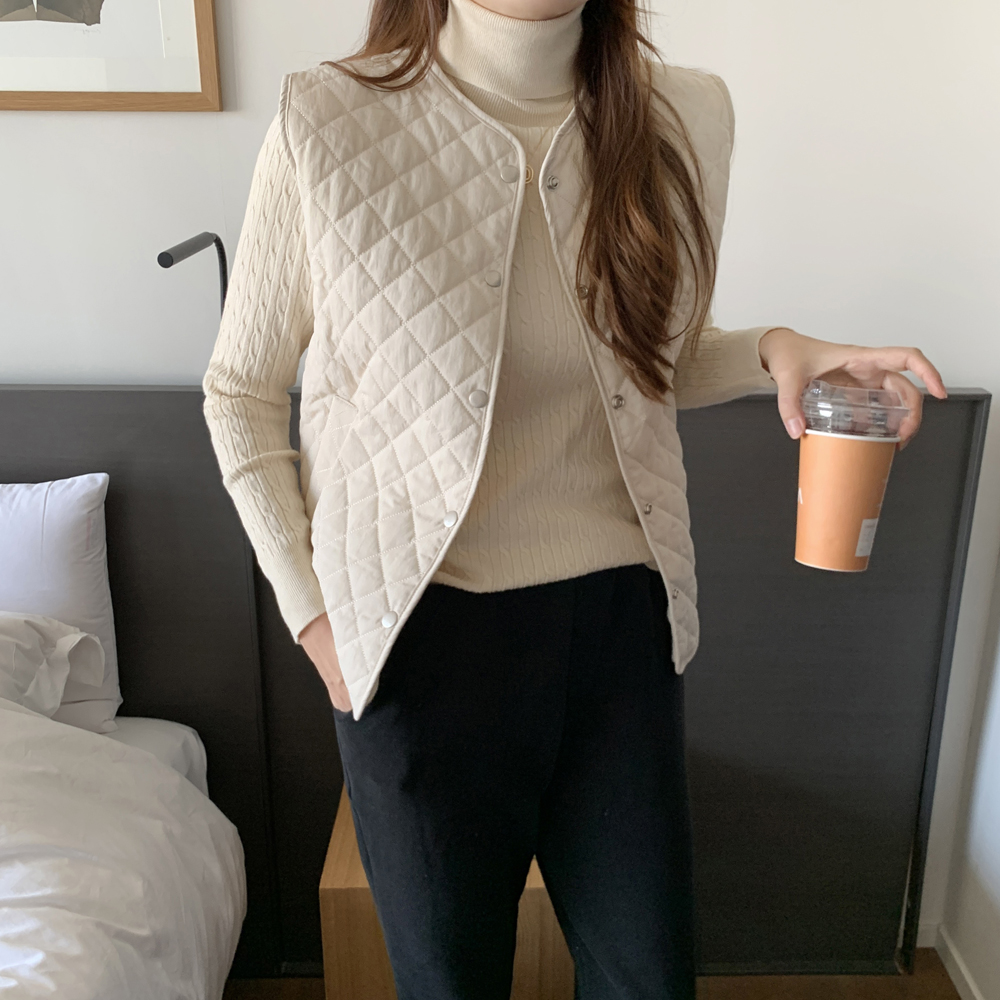 보온성 퀄팅 누빔 후리스 조끼 뽀글이 베스트 양털 쪼끼 여성 경량패딩 조끼 겨울 여자조끼