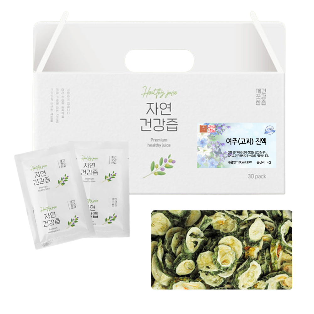 국산 여주 고과 열매 즙 차 건강즙 진액 액상차 엑기스 액기스 100ml 30개입