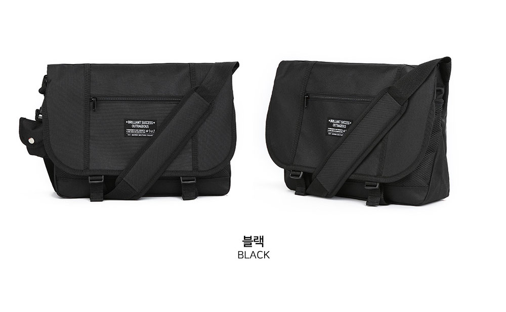 학생 성인 메신저백 옆으로 매는 가방 베이직 중학생 고등학생 직장인 큰 메신져 크로스백 - 상세 이미지 2