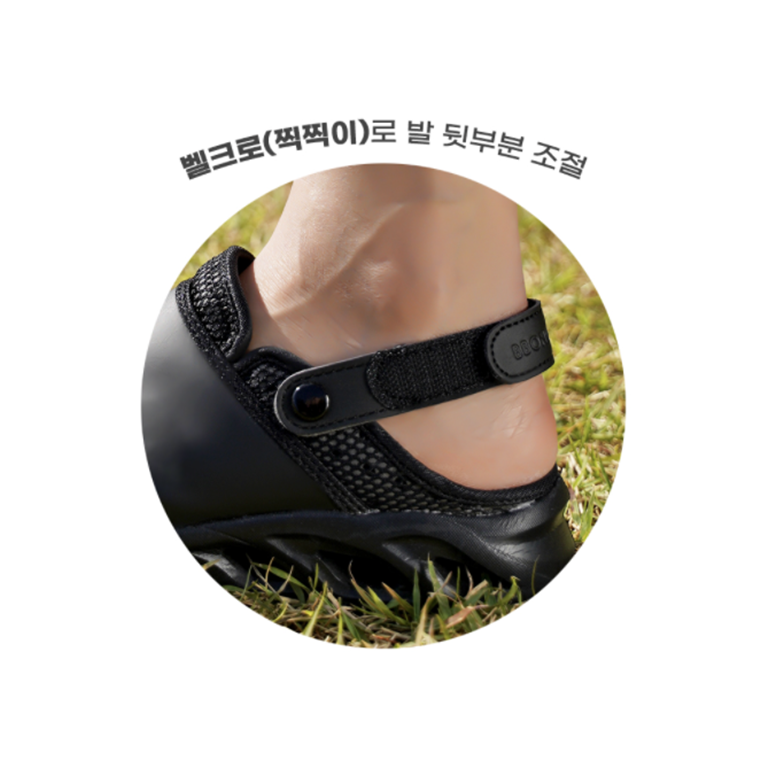 뽀너스 쿨링 여름 간호화 샌들 블랙 간호사 신발 이미지 7