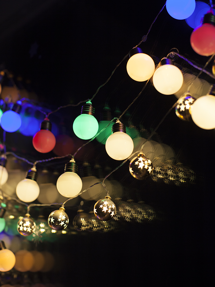 캠핑감성조명 캠핑전구 10구 큰앵두 LED 알전구 파티라이트