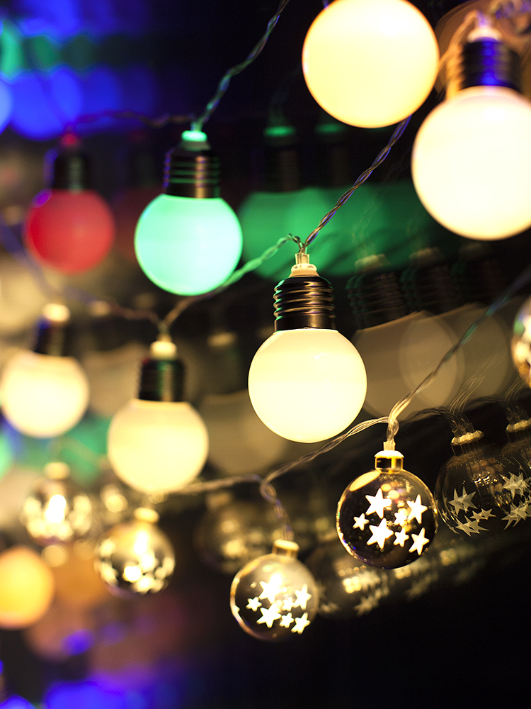 캠핑감성조명 캠핑전구 10구 큰앵두 LED 알전구 파티라이트