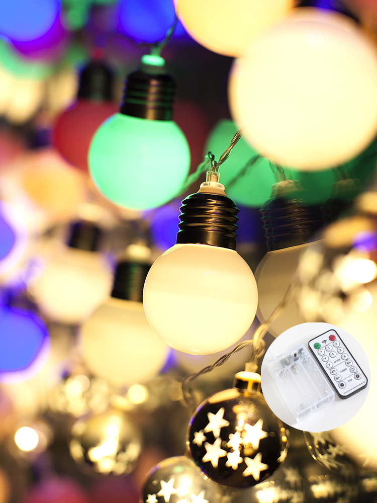 캠핑감성조명 캠핑전구 10구 큰앵두 LED 알전구 파티라이트