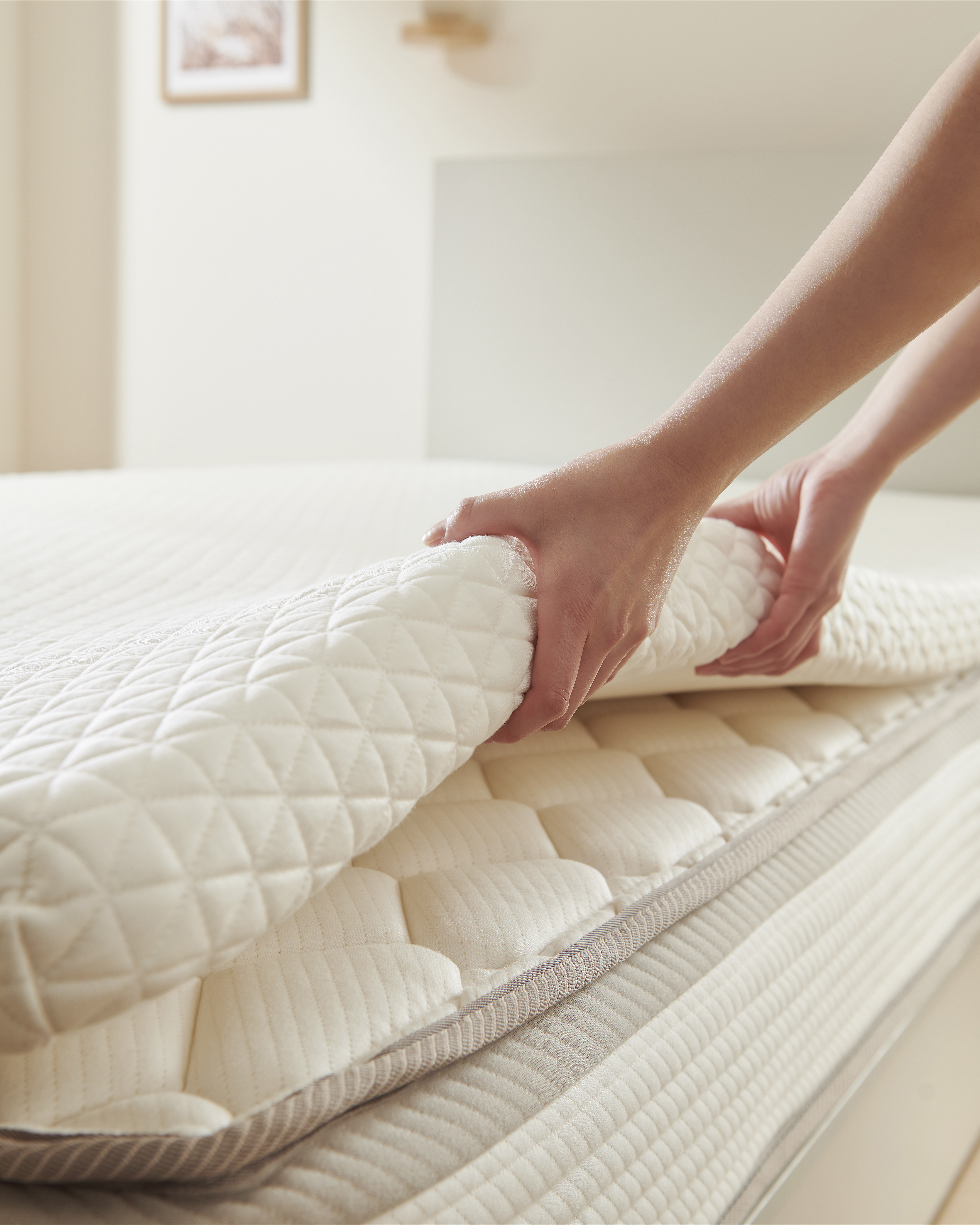 삼분의일 토퍼매트리스 침대 메모리폼 수면매트 단단한 허리