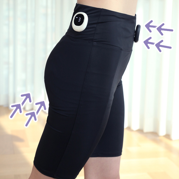 이지슬림 EMS 저주파레깅스 복부 힙업운동기구 한번에 끝 하체근력 스쿼트 여자 홈트레이닝 이미지 7
