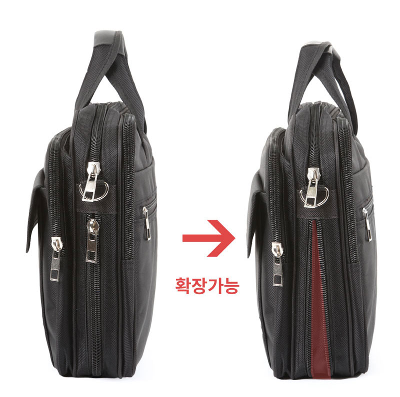 남성 중저가 서류가방 확장형 브리프케이스 직장인 출퇴근 가벼운 사무 업무용 가방 - 상세 이미지 2