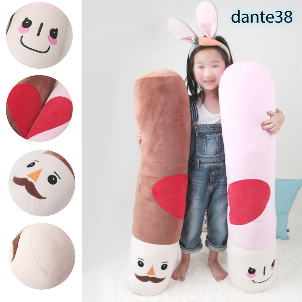 귀여운 하트 빼빼로인형 깜찍한 쫀득 길죽한 러블리 커플 쿠션 - 상품 이미지