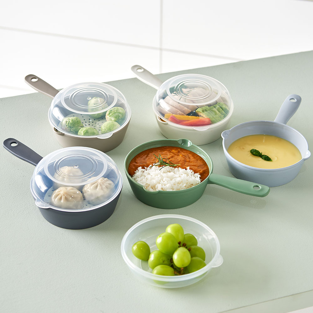 이지앤프리 미니멀쿡 손잡이 찜기 멀티 앞접시 5P